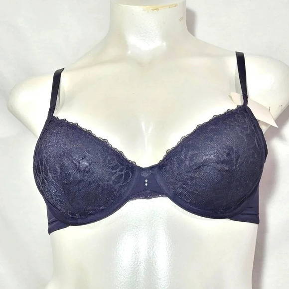 38B Lily Of France Extreme Sensational Cut Sew UW Bra Black NWT‎ - Picture 2 of 6